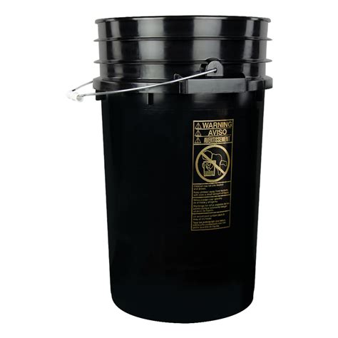 Black 7 Gallon Bucket U S Plastic Corp