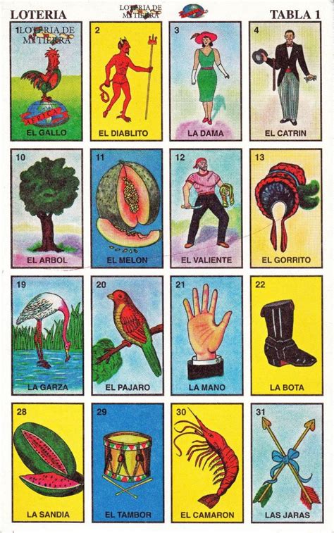 Loteria Mexican Bingo Cards Printable Printable Stickers Printable