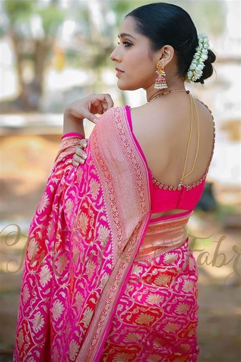 Anchor Rashmi Gautam In Beautiful Traditional Pink Saree