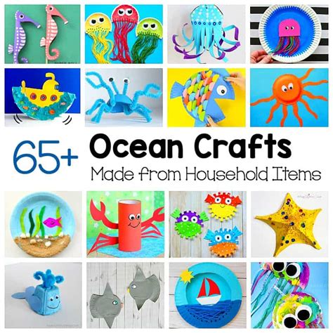ocean crafts  kids   common materials   house