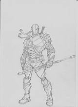 Deathstroke Deadshot Javier Perez sketch template