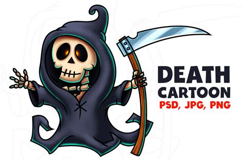 death cartoon character illustrations  creative market