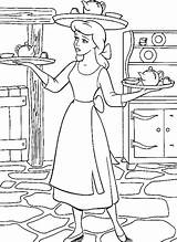 Cinderella Coloring Servant Pages Disney Being Adult Colouring Acessar Printable sketch template