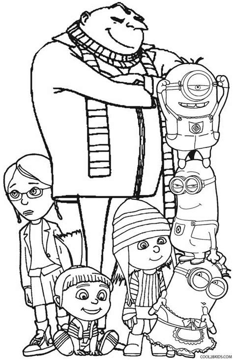 printable despicable  coloring pages  kids coolbkids