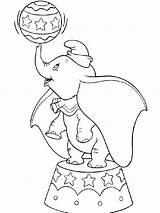 Dumbo Coloring Pages Disney Print Color Recommended sketch template