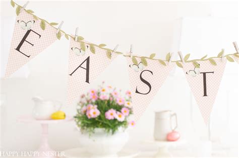 printable easter banner happy happy nester