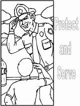 Coloring Pages Police Book Kids Policeman Police4 Color Community Printables Helpers Print Serve Protect Advertisement Coloringhome Popular Comments sketch template