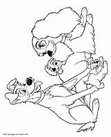 Coloring Pages Tramp Lady Puppies Printable Cartoon Disney sketch template