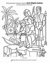 Lds Nephi Coloring Pages Anti Mormon Book Their Primary Weapons Color Printable Stories Burying Print Bury Getcolorings Clip Alma Drawing sketch template