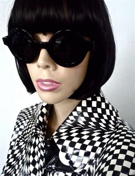Final Pair Black Glossy 60s Mod Style Reproduction