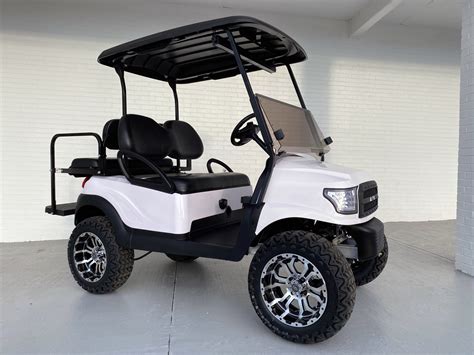 alpha white lifted club car precedent golf cart golf carts lifted