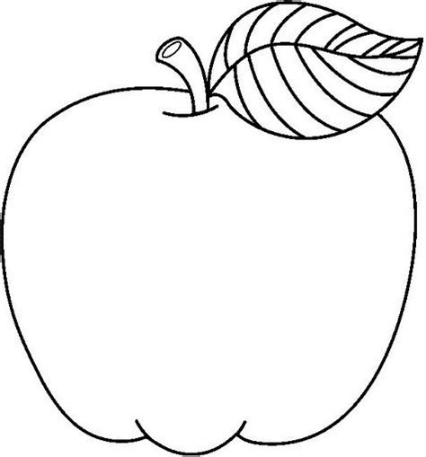 apple coloring pages  preschoolers printable apple fruit coloring