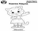 Tiger Daniel Coloring Pages Kittycat Katerina Template sketch template