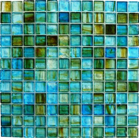 Hirsch 1 X 1 Turquoise Glass Square Tile Glossy J00270 — Oasis Tile