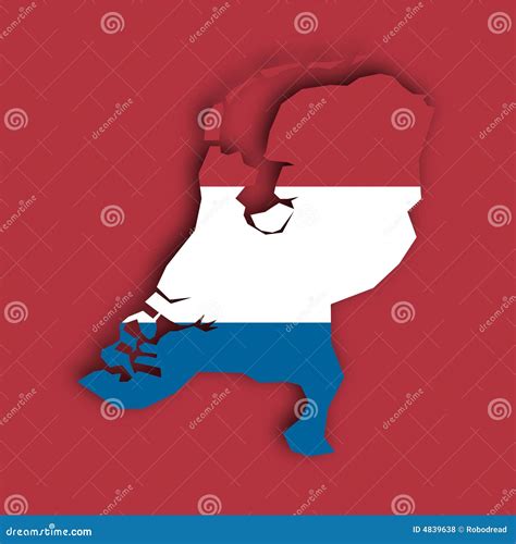 vector kaart nederland vector illustratie illustration  schaduw