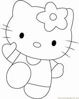 Coloring Pink Kitty Hello Pages Coloringpages101 Cartoon sketch template