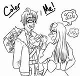 Anime Coloring Pages Valentines Valentine Color 2p Belarus Deviantart Hetalia sketch template