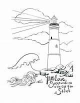 Coloring Lighthouse Pages Bible Adults Romans Printable Adult Rock Lighthouses Stormy Scripture Kids Jesus Lipstick Shopkins Realistic Books Surrounds Light sketch template