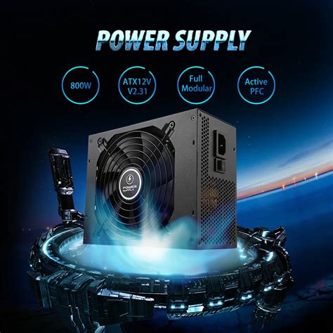power supply atxv  active pfc full modular computer  noise mm fan