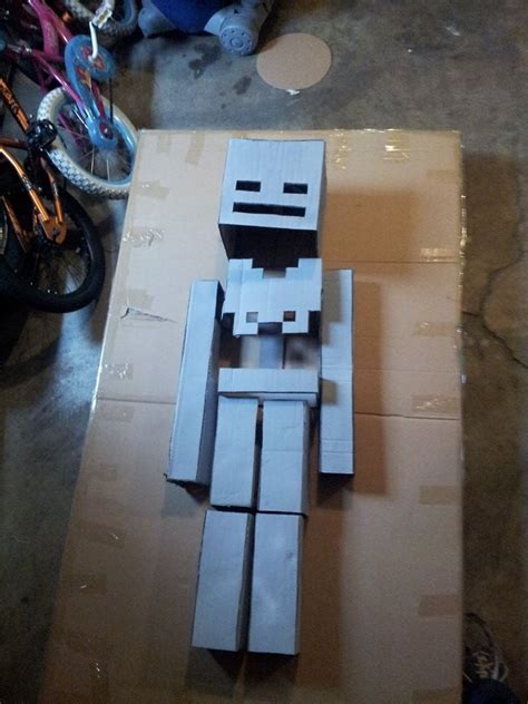My 9 Yr Old Step Son Wanted To Be A Minecraft Skeleton For