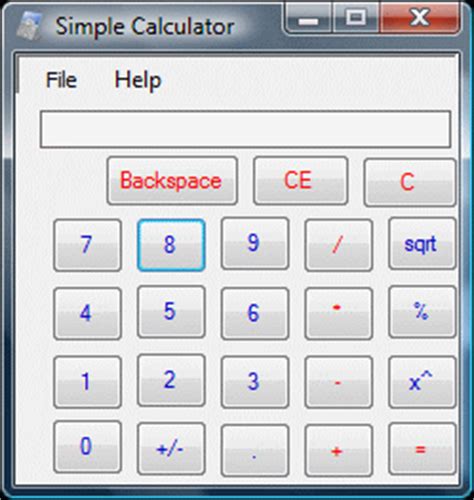 application form     calculator   windows form application part
