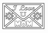 Coloring Mom Pages Colouring 4th sketch template