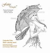 Coloring Fairy Book Tangles Pages Fairytangles Burnell Norma sketch template