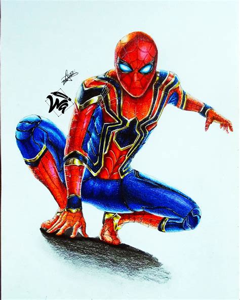 iron spider sketch  paintingvalleycom explore collection  iron