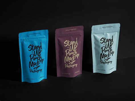 stand  pouch mockup psd