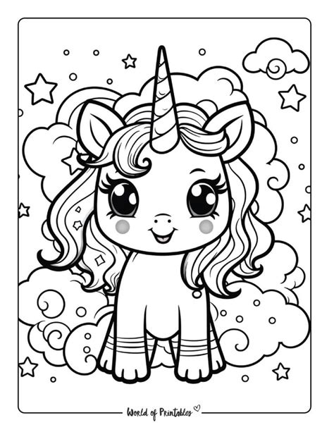 unicorn coloring pages  kids adults world  printables