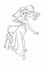 Coloring Enchanted Pages Disney Giselle Princess Ella Coloriage Print Dinokids Fois Une Il Close Template Popular Tableau Choisir Un sketch template