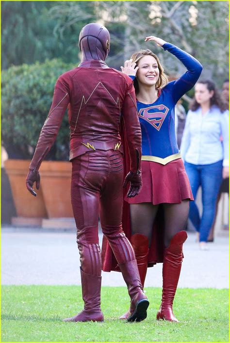 Grant Gustin Films Final Scenes With Melissa Benoist For