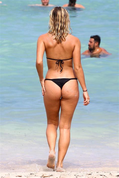 selena weber wearing a thong bikini in miami 7657 celebrity