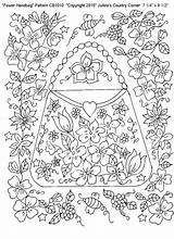 Coloring Pages Adult Designs Whimsical Stress Relieving Handbag Detailed Beautiful Flower Pattern Colouring Icolor Book Etsy Sheets Books Drawings Patterns sketch template