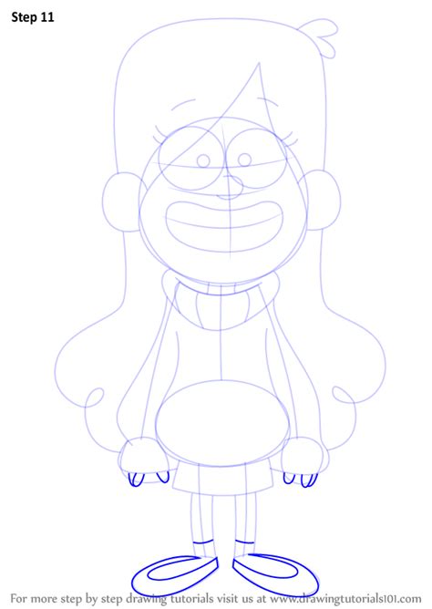 Step By Step How To Draw Mabel Pines From Gravity Falls
