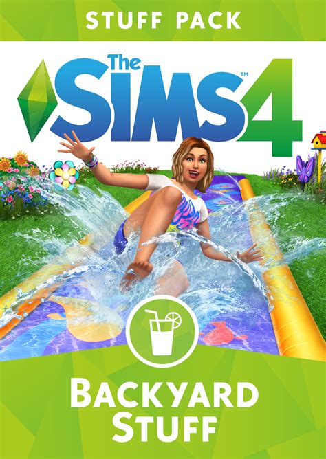 sims  backyard stuff official box art logo  renders simsvip