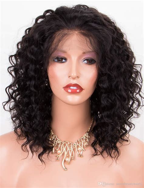 Short Curly Human Hair Wig For Black Women Lace Front