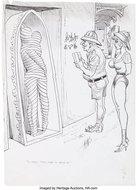 Bill Ward Sex To Sexty Cartoon Illustration Original Art Lot 10619