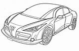 Coloring Peugeot Rc Printable Pages Coloringonly sketch template