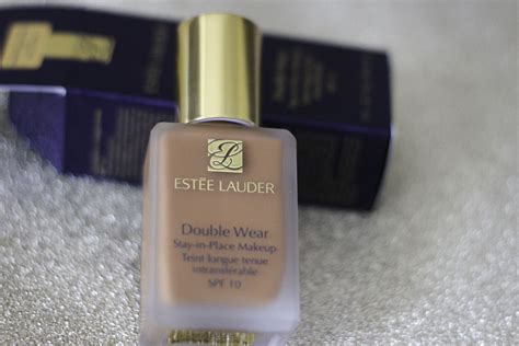 product review estee lauder double wear foundation laura mercier lipstick