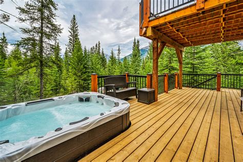 outdoor hot tub ideas solkor canmore landscaping design