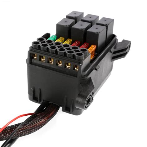 auxbeam  gang switch panel   led circuit control box  car truck jeep ebay