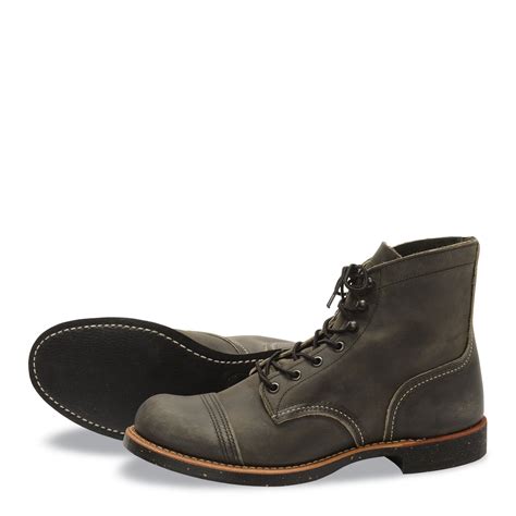 red wing heritage iron ranger charcoal zonk shop