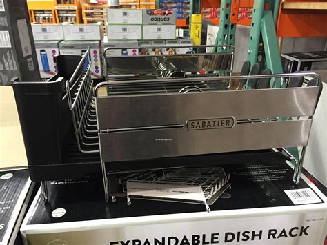 sabatier expandable dish rack unboxed actual unit look