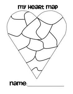 heart map template good resources  ideas  teachers pinterest