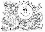 Coloring Pages Nature Plants Sun Printable Size Plant Scenes Printables Intricate Christmas Toddlers Kids Print Color Flowers Parts Getcolorings Beautiful sketch template