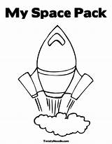 Coloring Rocket Pages Rockets Aliens Hair Space sketch template