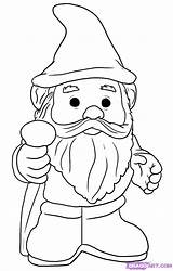 Gnome Coloring Pages Printable Drawing Gnomes Draw Drawings Step Culture Pop Garden Color Colouring Patterns Print Book Fairies Tutorials sketch template