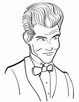Tuxedo Coloring Pages Shirt Man Printable Template Getdrawings Sketch sketch template