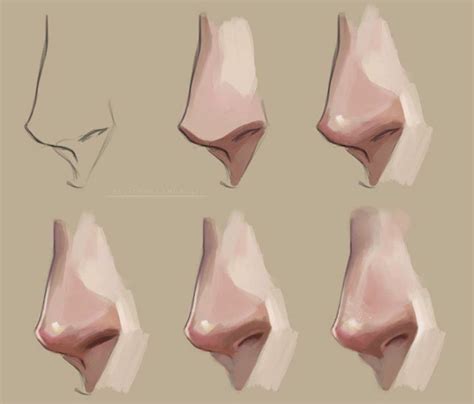 nose digital painting tutorials digital art tutorial art tutorials